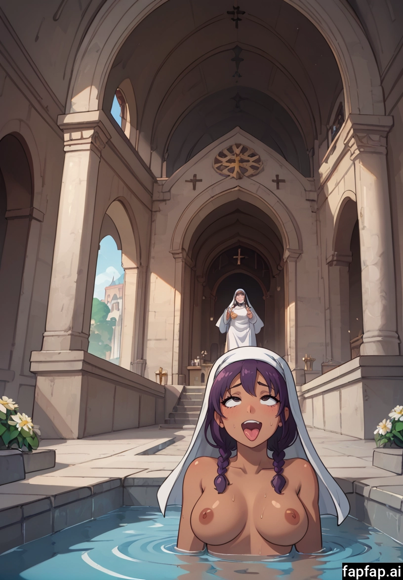 breasts, multiple girls, nipples, twin braids, 2girls, braid · Yamete.gg