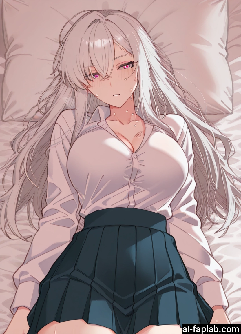 1girl, breasts, skirt, long hair, large breasts, shirt · Yamete.gg