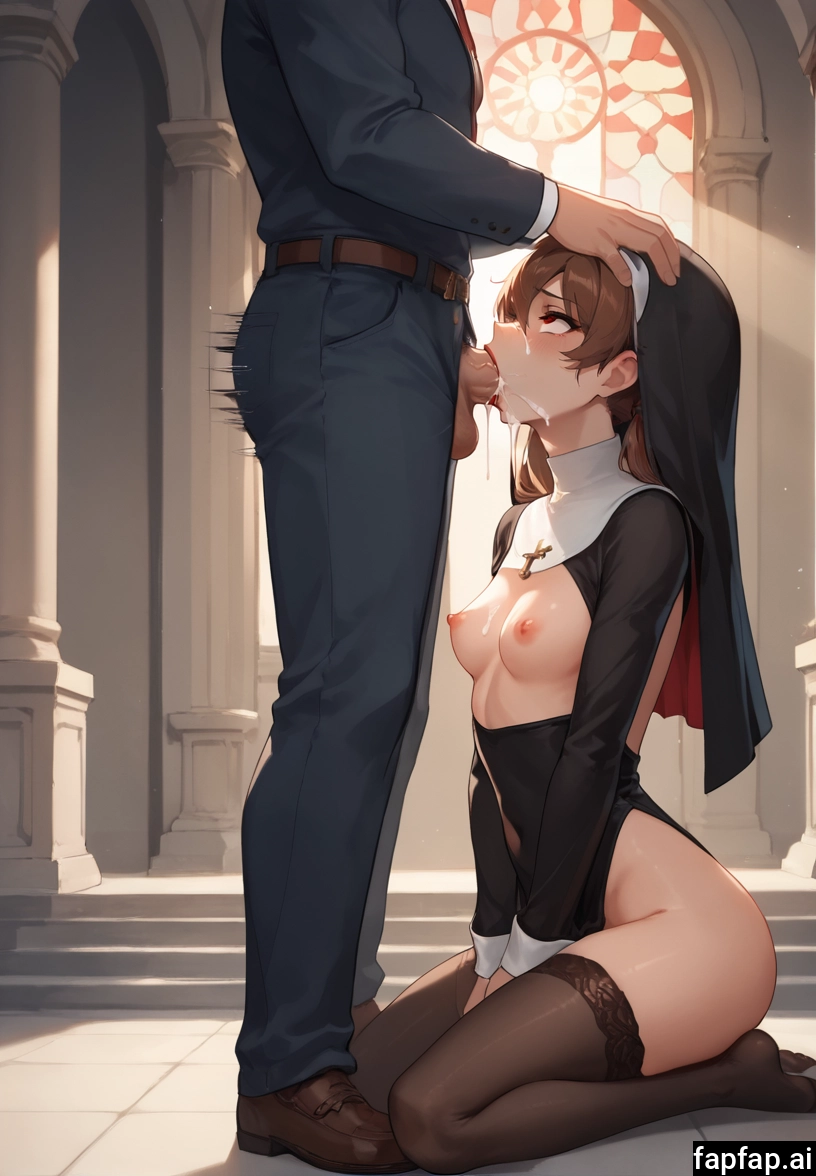 1girl, breasts, hetero, 1boy, penis, brown hair · Yamete.gg