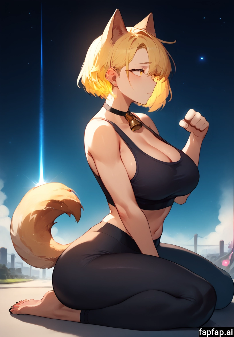 1girl, breasts, animal ears, blonde hair, tail, large breasts · Yamete.gg