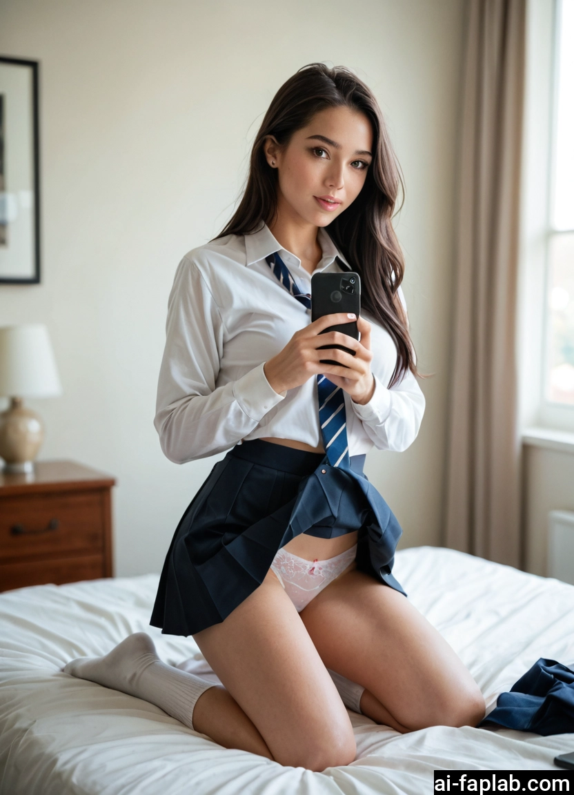 1girl, underwear, panties, solo, skirt, phone · Yamete.gg