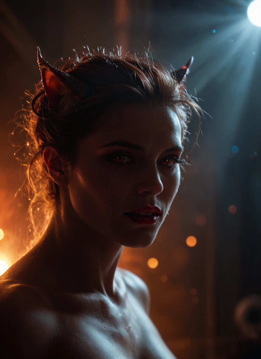 solo, 1girl, red eyes, animal ears, looking at viewer, lips · Yamete.gg