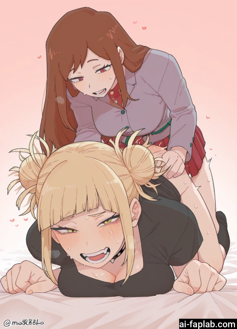 futanari, multiple girls, 2girls, breasts, blonde hair, double bun · Yamete.gg