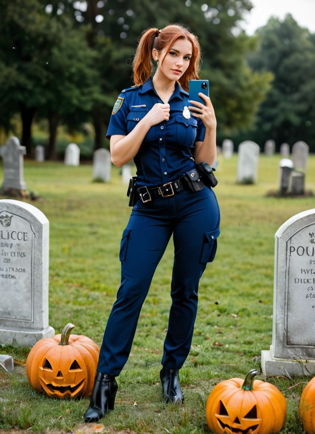 1girl, phone, twintails, uniform, cellphone, tombstone · Yamete.gg