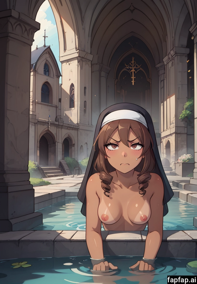 1girl, breasts, tan, nipples, brown hair, tanlines · Yamete.gg