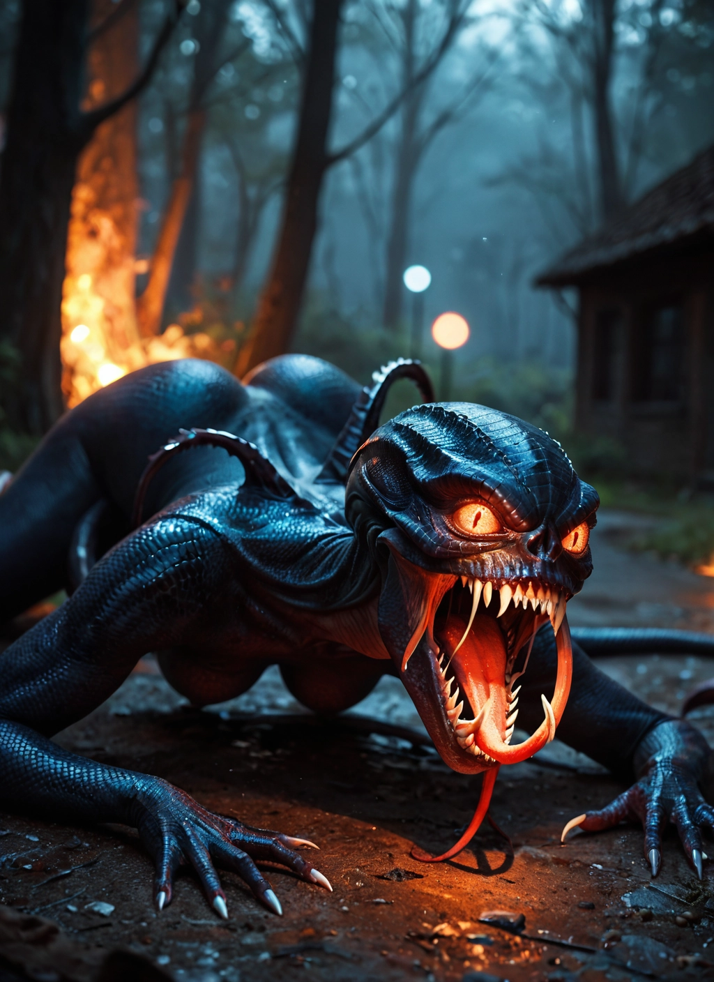 tongue, solo, teeth, open mouth, sharp teeth, tongue out · Yamete.gg