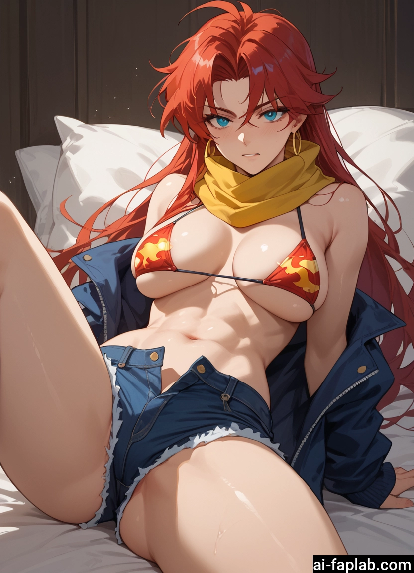 1girl, breasts, swimsuit, bikini, shorts, long hair · Yamete.gg