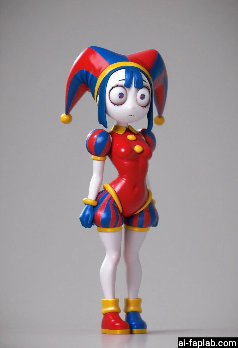 1girl, solo, hat, gloves, breasts, jester cap