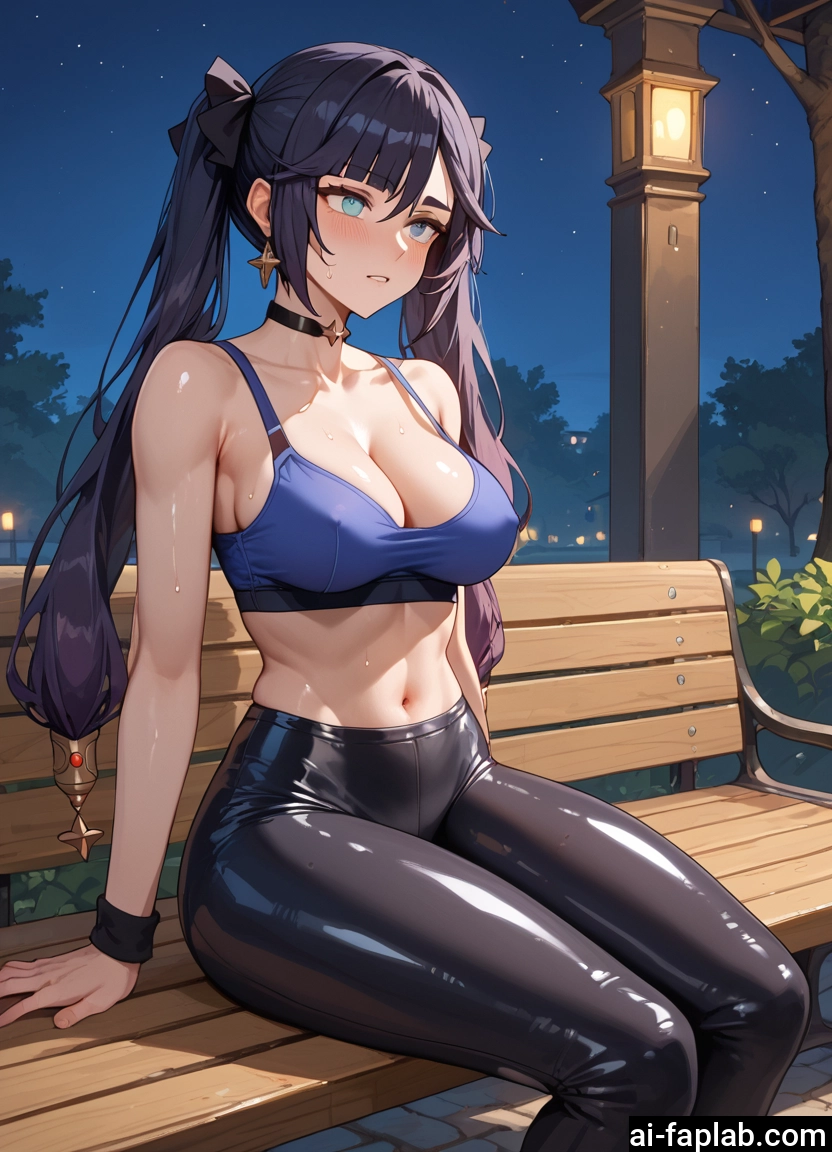 breasts, 1girl, twintails, choker, jewelry, navel · Yamete.gg