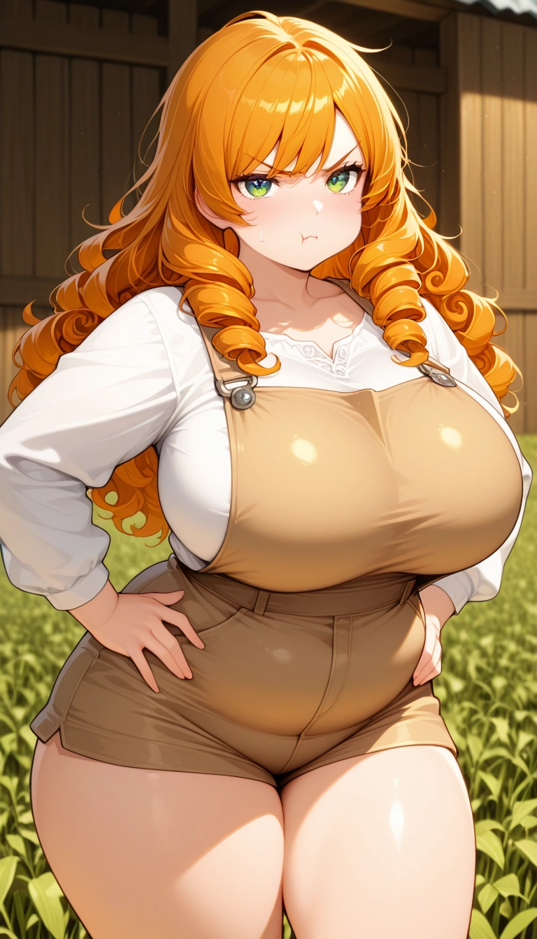 1girl, solo, breasts, thighs, long hair, pout · Yamete.gg