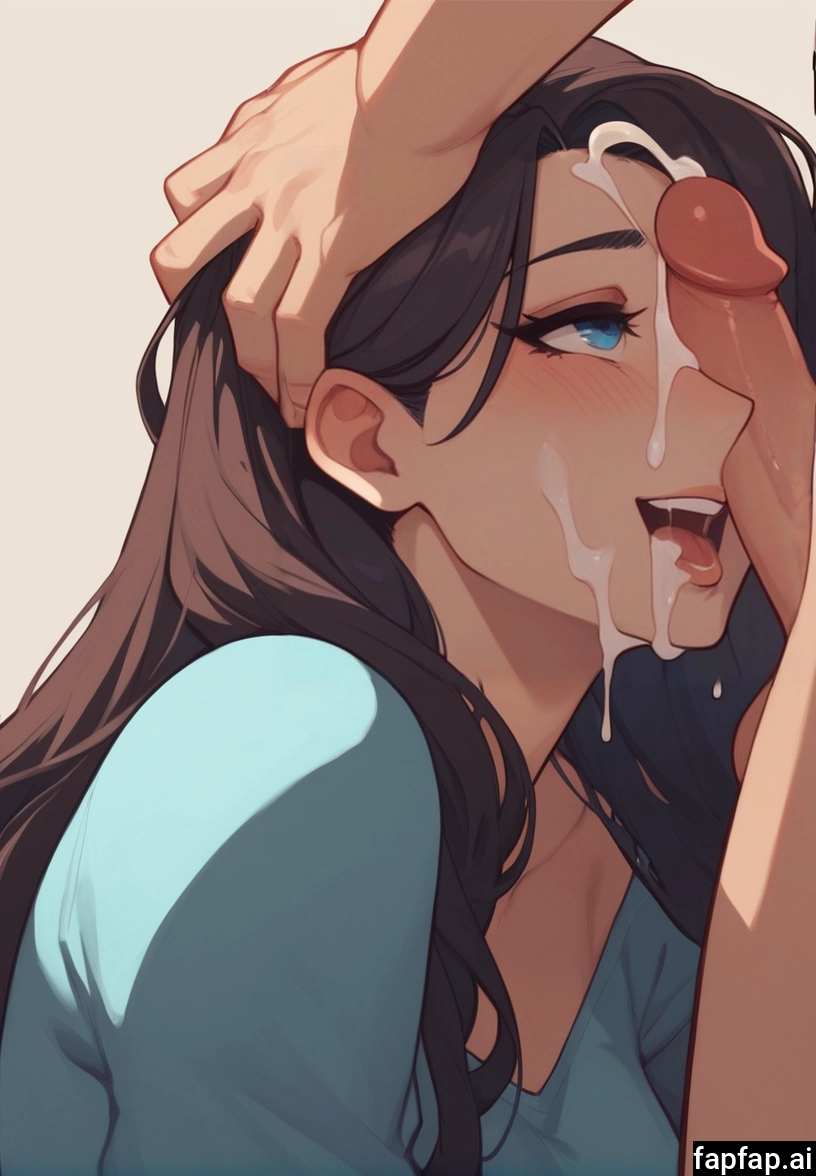 1girl, 1boy, penis, hetero, cum, facial