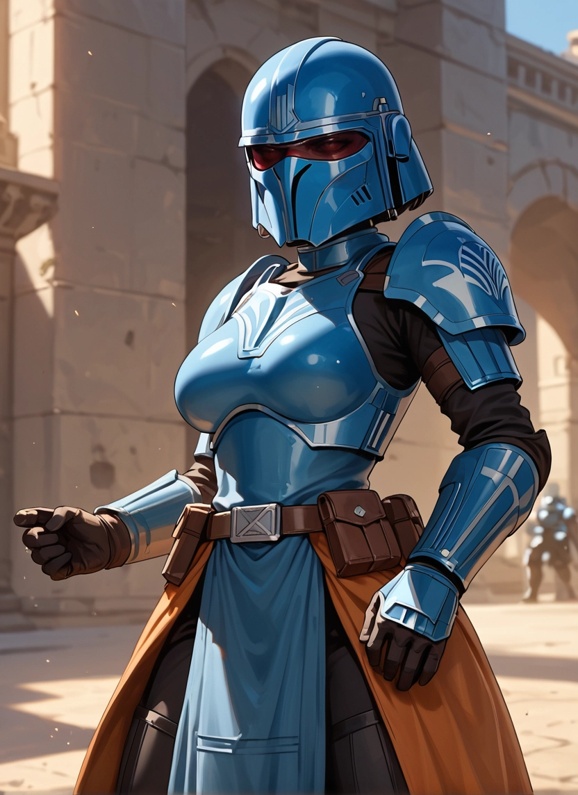 armor, 1girl, helmet, gloves, belt, shoulder armor · Yamete.gg
