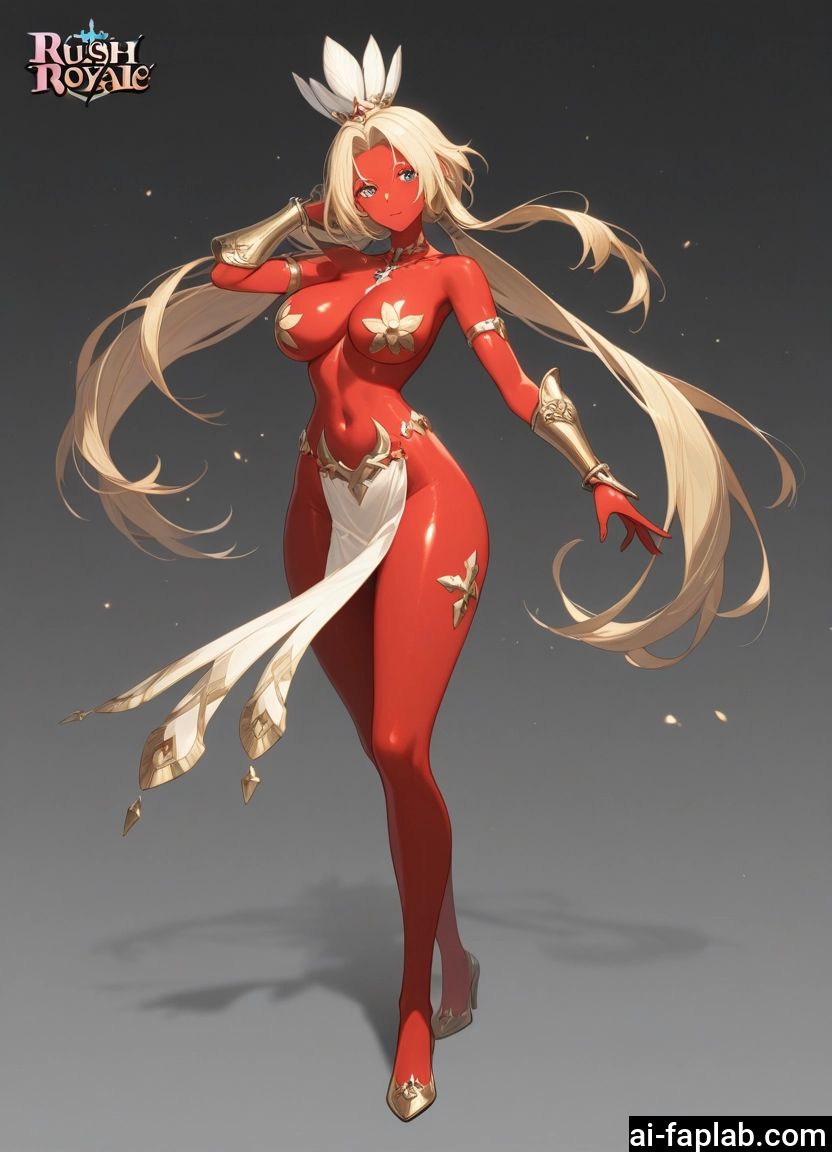 1girl, breasts, long hair, solo, navel, dark-skinned female