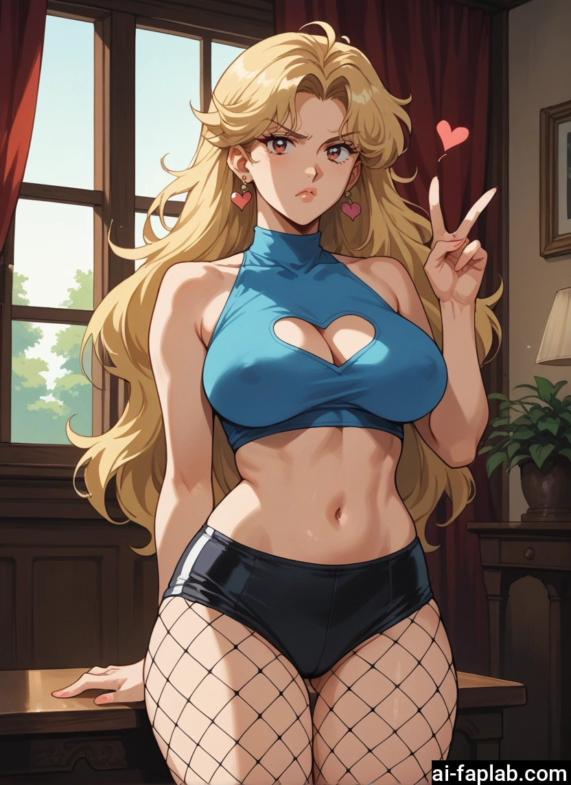 1girl, breasts, blonde hair, jewelry, long hair, earrings · Yamete.gg