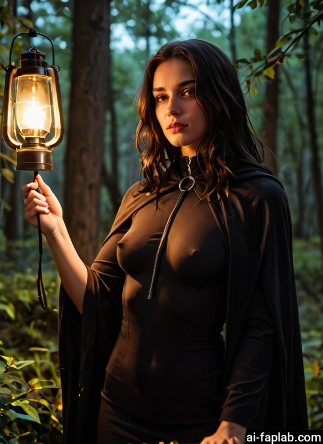 1girl, solo, breasts, lantern, covered nipples, looking at viewer · Yamete.gg
