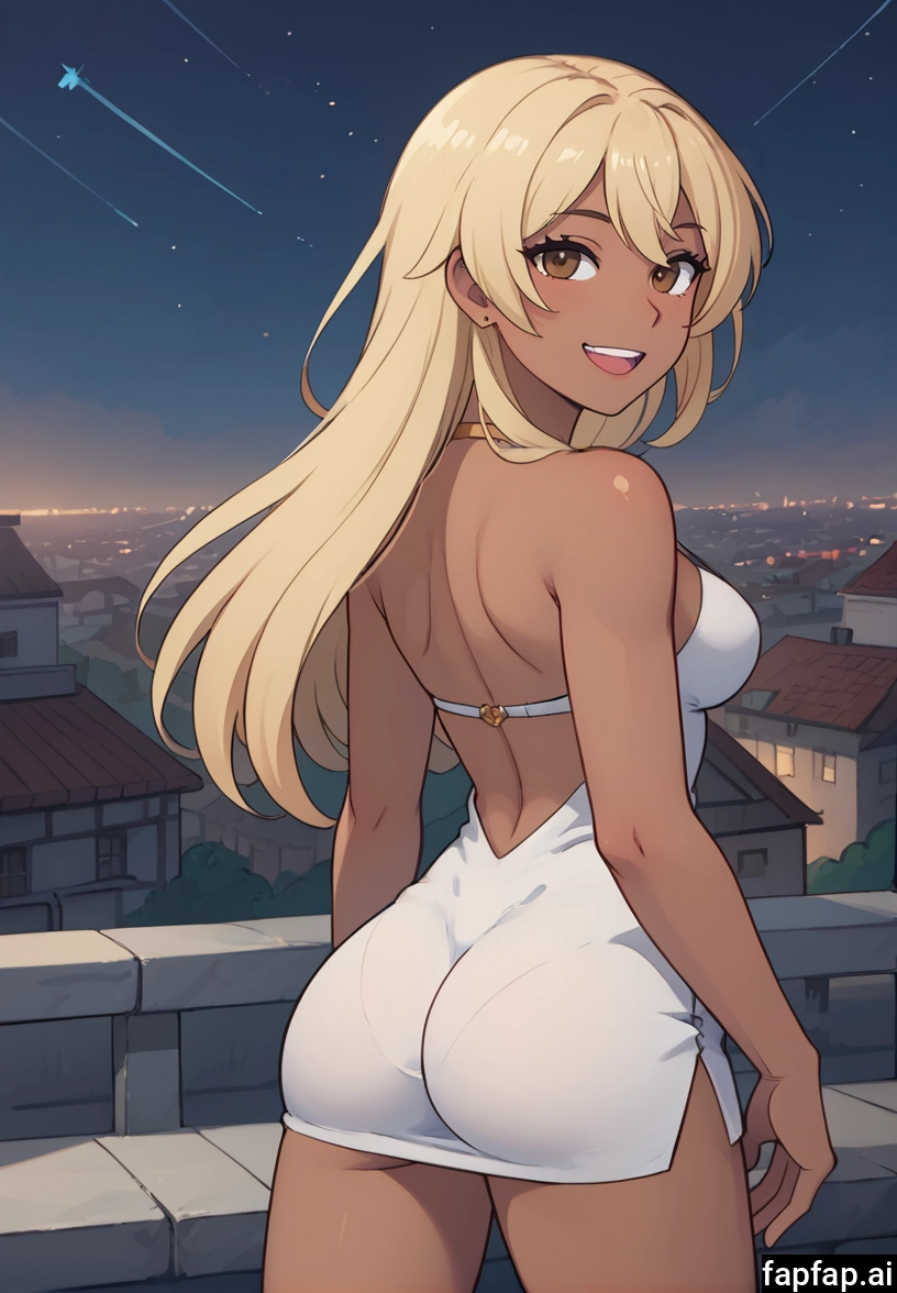 1girl, solo, ass, dress, smile, long hair · Yamete.gg