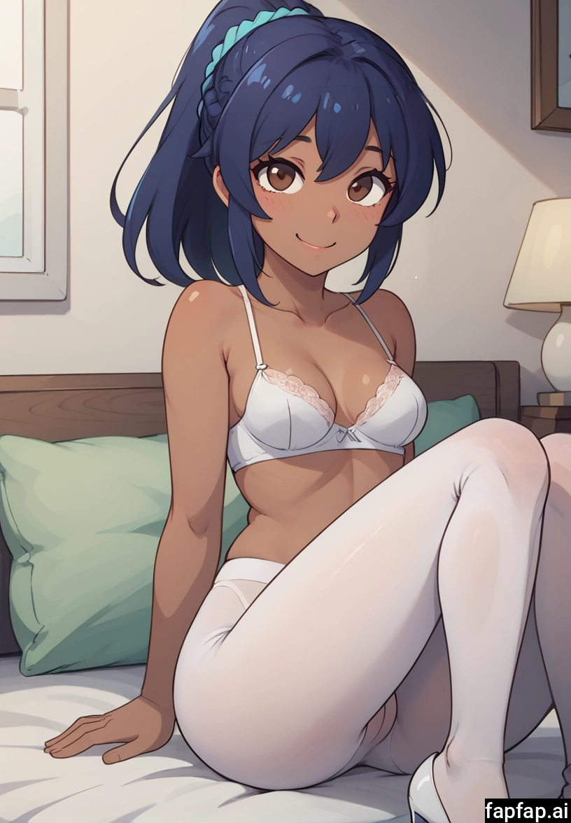 1girl, solo, breasts, pantyhose, smile, underwear · Yamete.gg