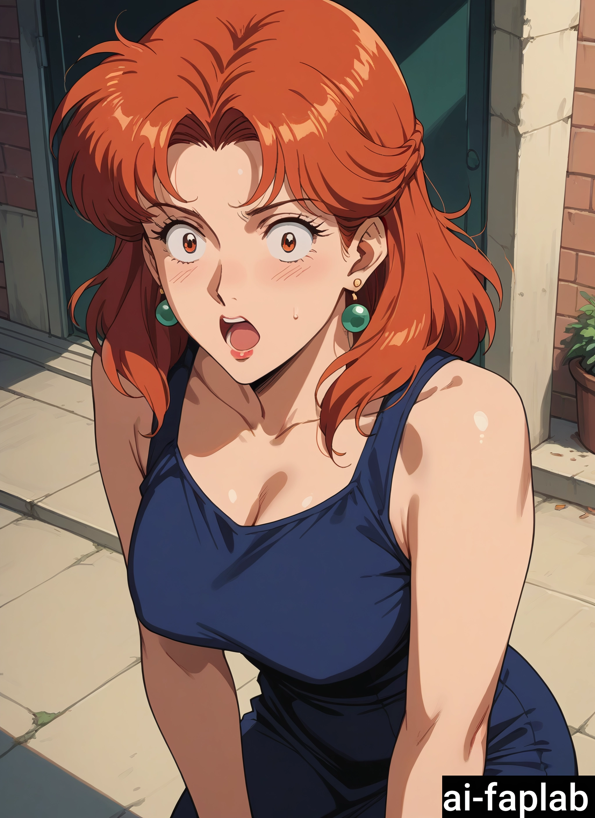 1girl, breasts, solo, jewelry, earrings, open mouth · Yamete.gg