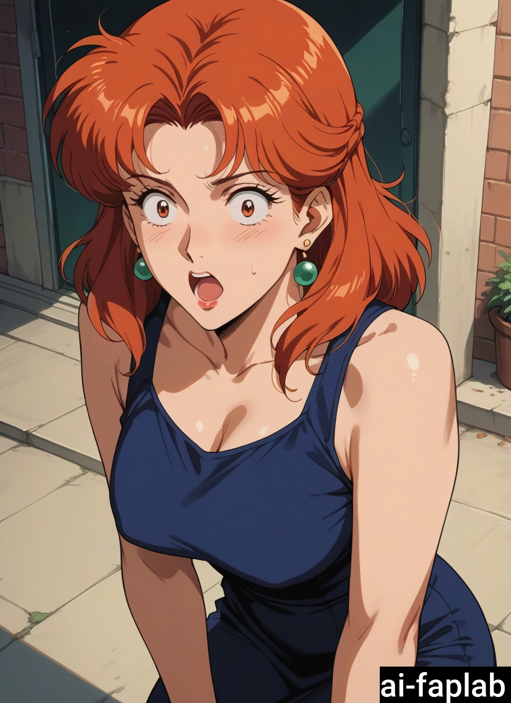 1girl, breasts, solo, jewelry, earrings, open mouth
