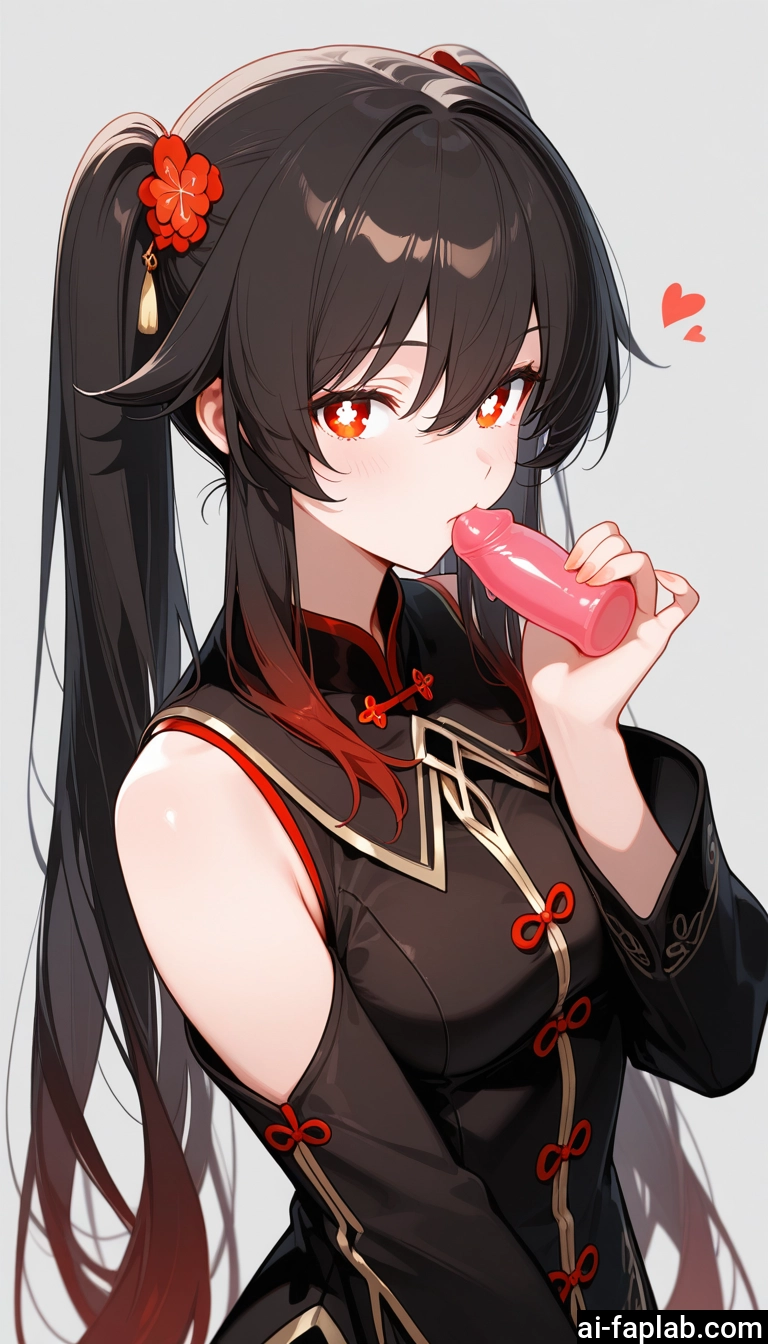 1girl, solo, twintails, red eyes, looking at viewer, heart