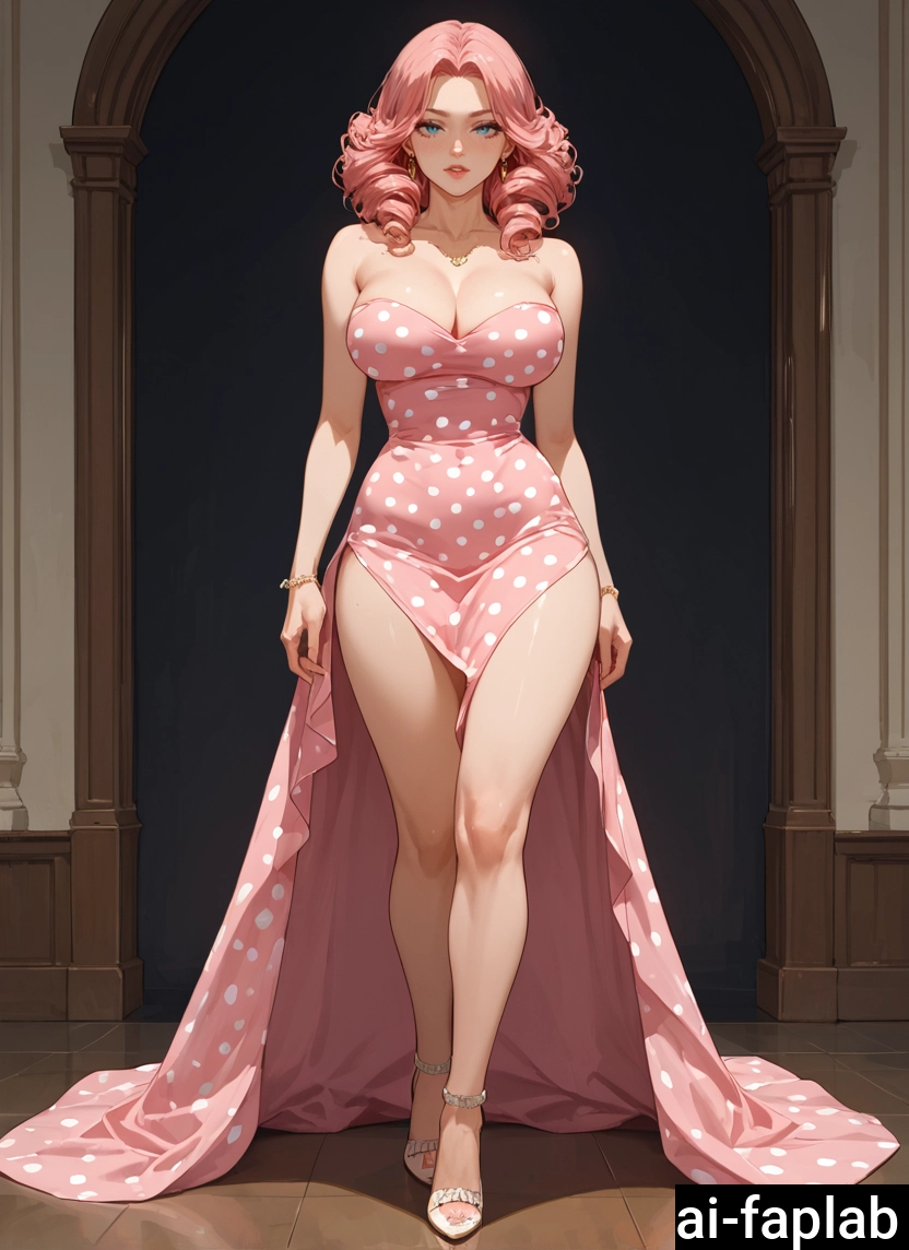 1girl, breasts, dress, solo, jewelry, full body