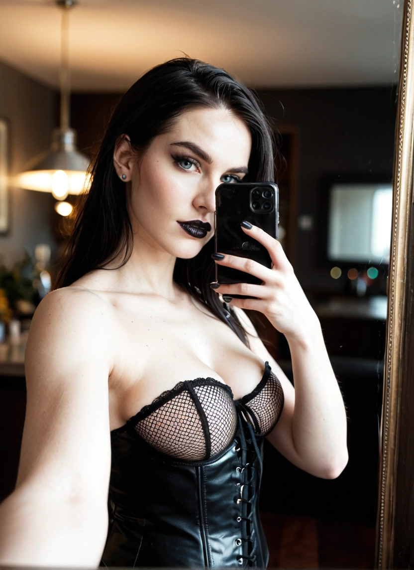 1girl, phone, breasts, selfie, solo, cellphone · Yamete.gg