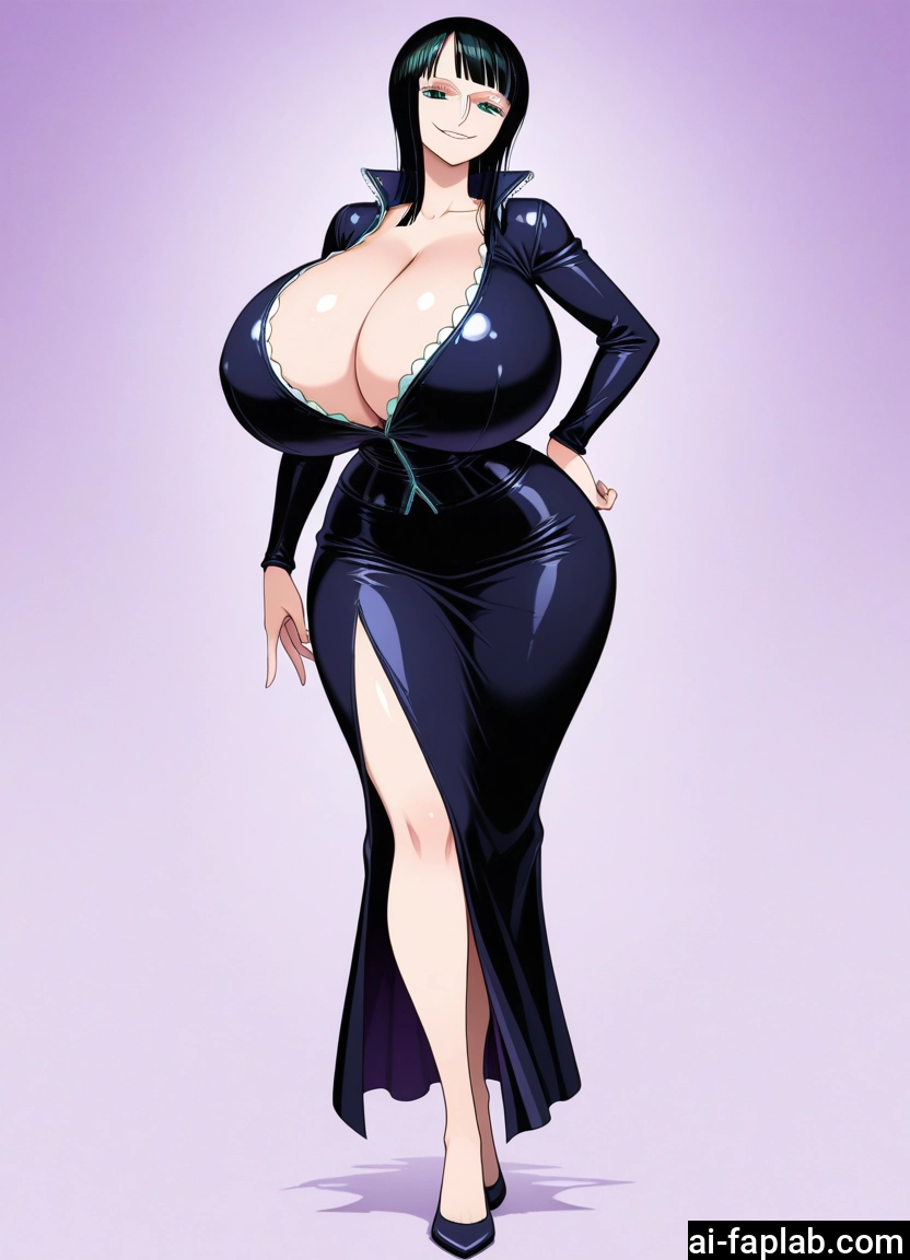 1girl, breasts, huge breasts, cleavage, smile, solo