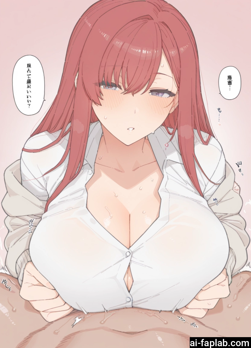 breasts, 1girl, paizuri, 1boy, hetero, shirt