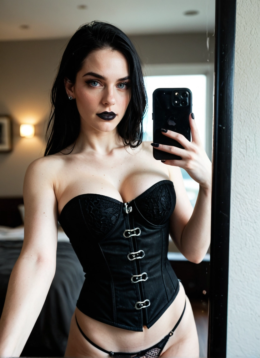 1girl, phone, underwear, breasts, selfie, solo · Yamete.gg
