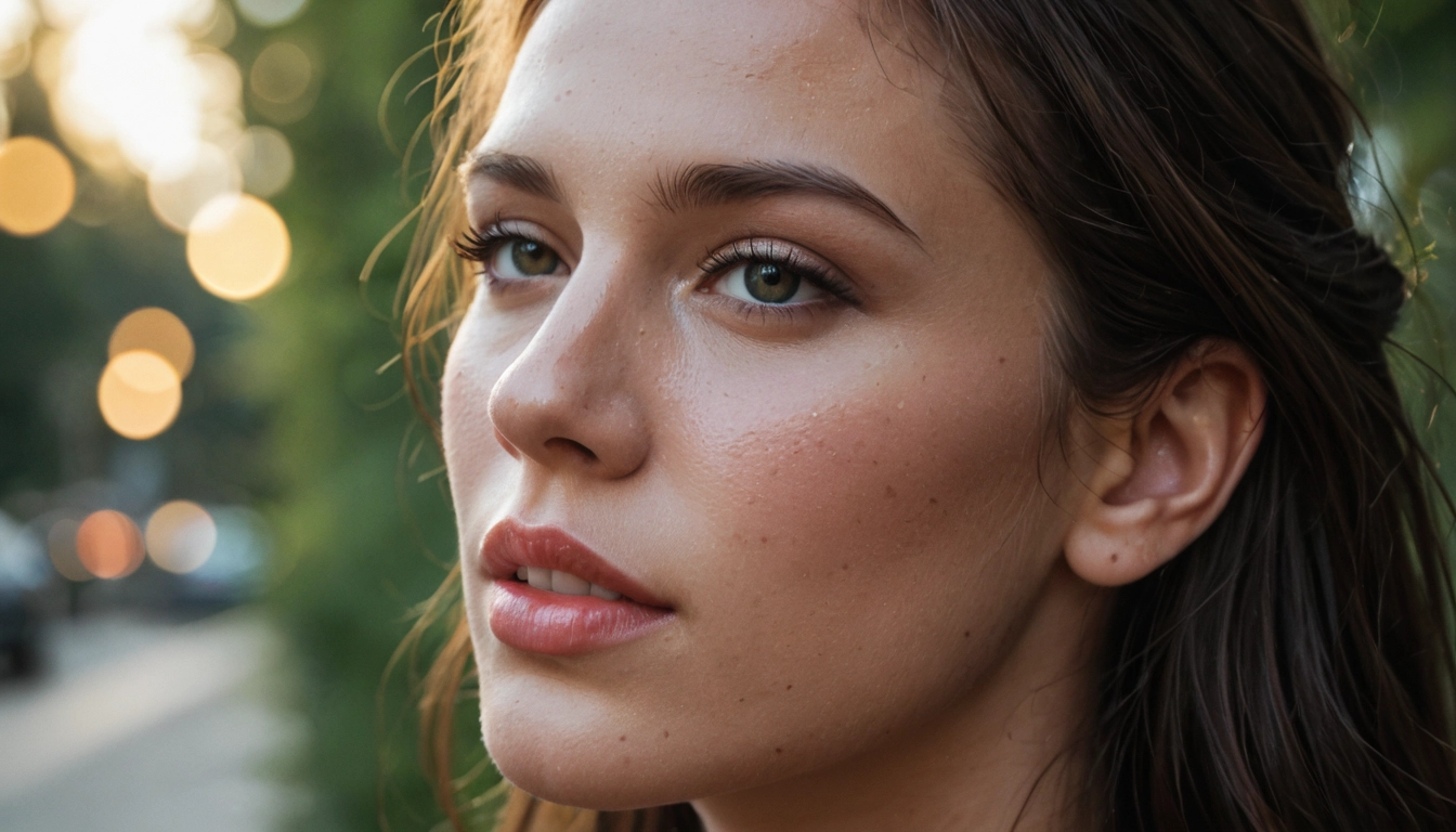 1girl, solo, realistic, looking at viewer, brown eyes, blurry · Yamete.gg