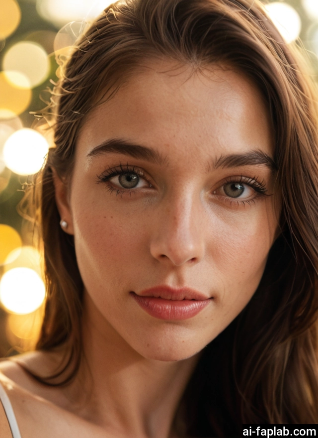 1girl, solo, brown hair, looking at viewer, long hair, realistic · Yamete.gg