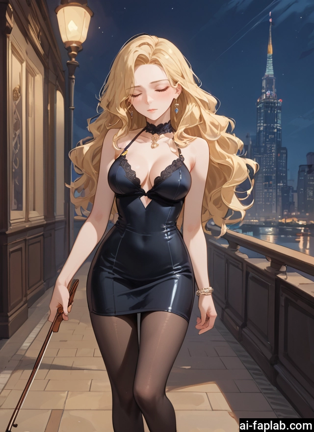 1girl, breasts, pantyhose, long hair, blonde hair, jewelry · Yamete.gg
