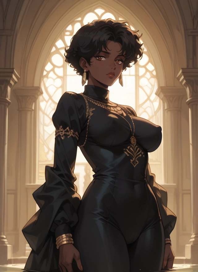 1girl, breasts, jewelry, earrings, solo, short hair · Yamete.gg