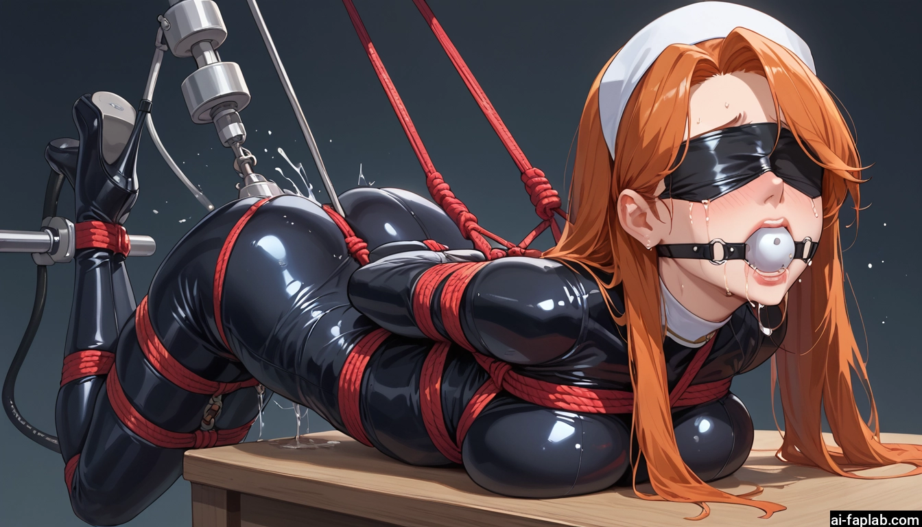 1girl, bdsm, bound, blindfold, gag, bondage · Yamete.gg
