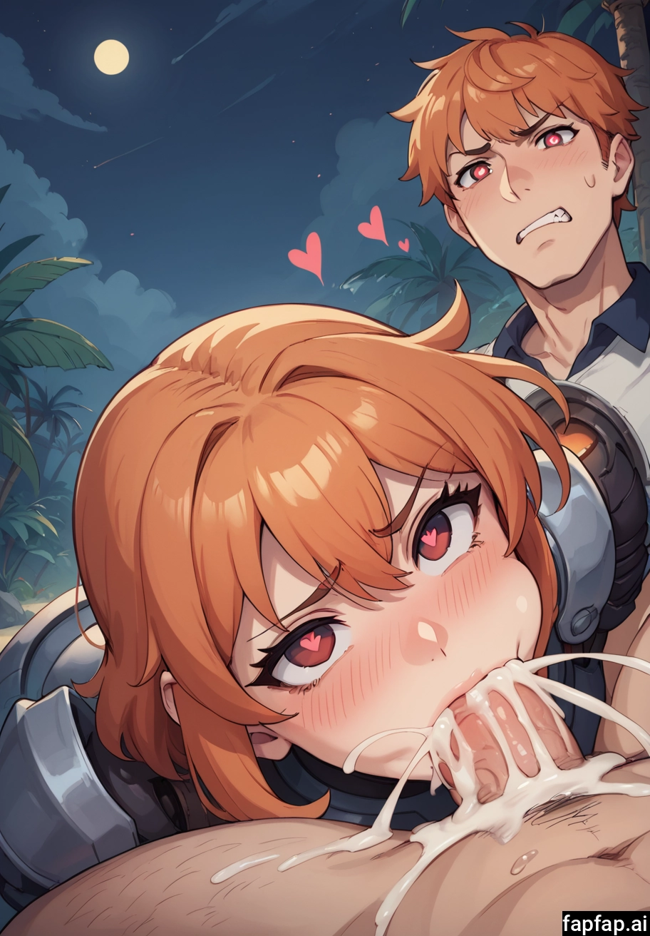 1girl, heart-shaped pupils, heart, symbol-shaped pupils, cum, oral · Yamete.gg