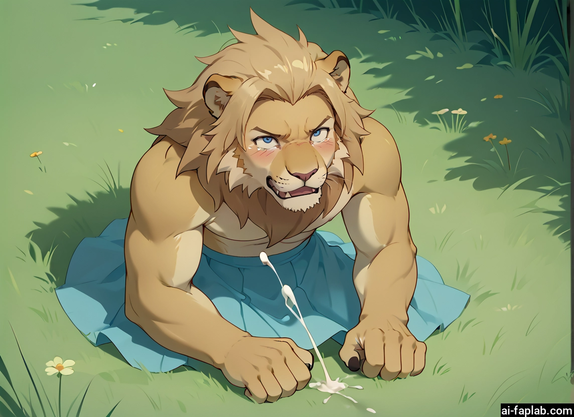 bara, furry, 1boy, male focus, animal ears, cum · Yamete.gg