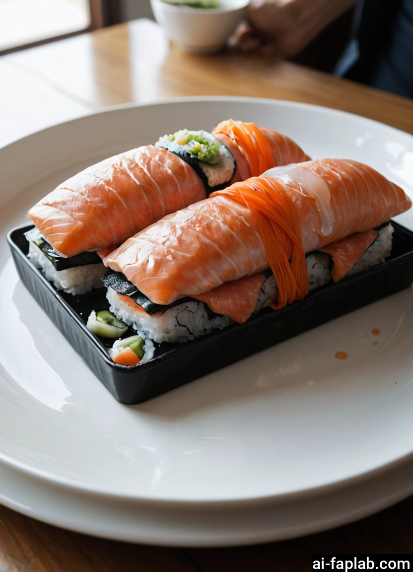 food, food focus, no humans, blurry, sushi, rice