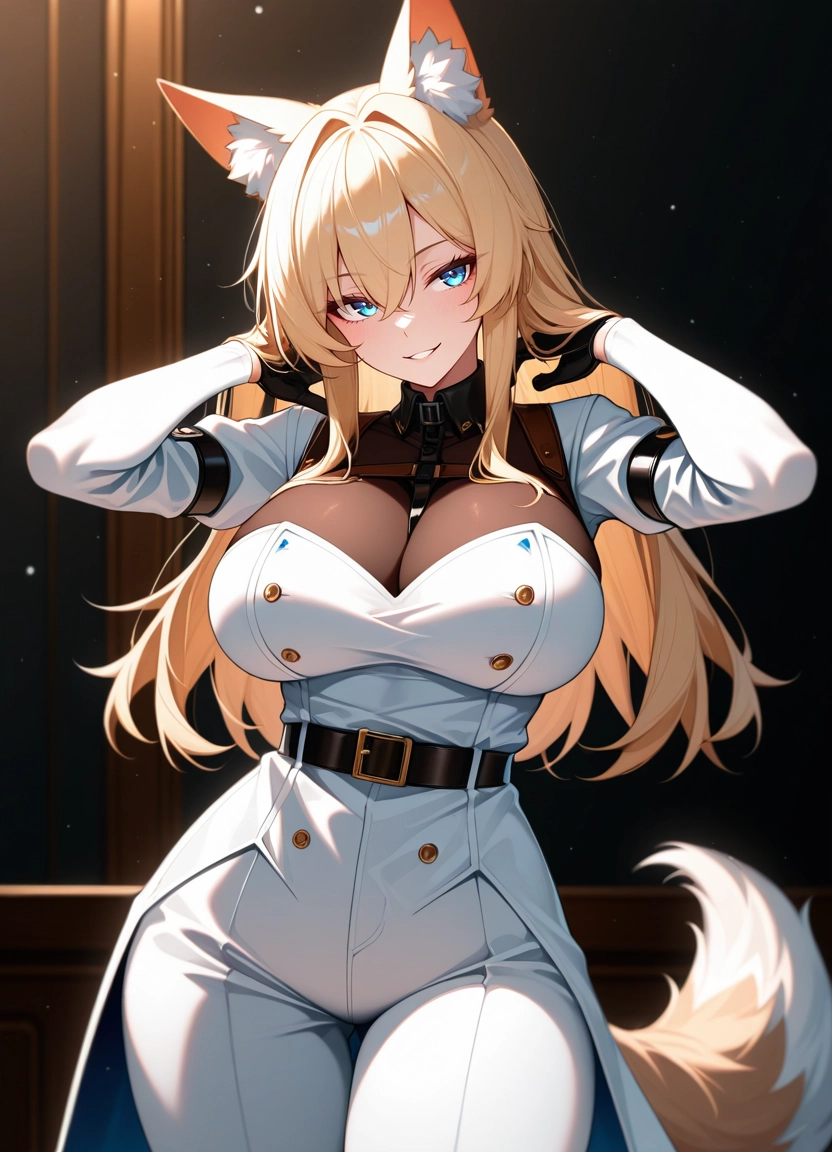 1girl, breasts, solo, large breasts, smile, blue eyes · Yamete.gg