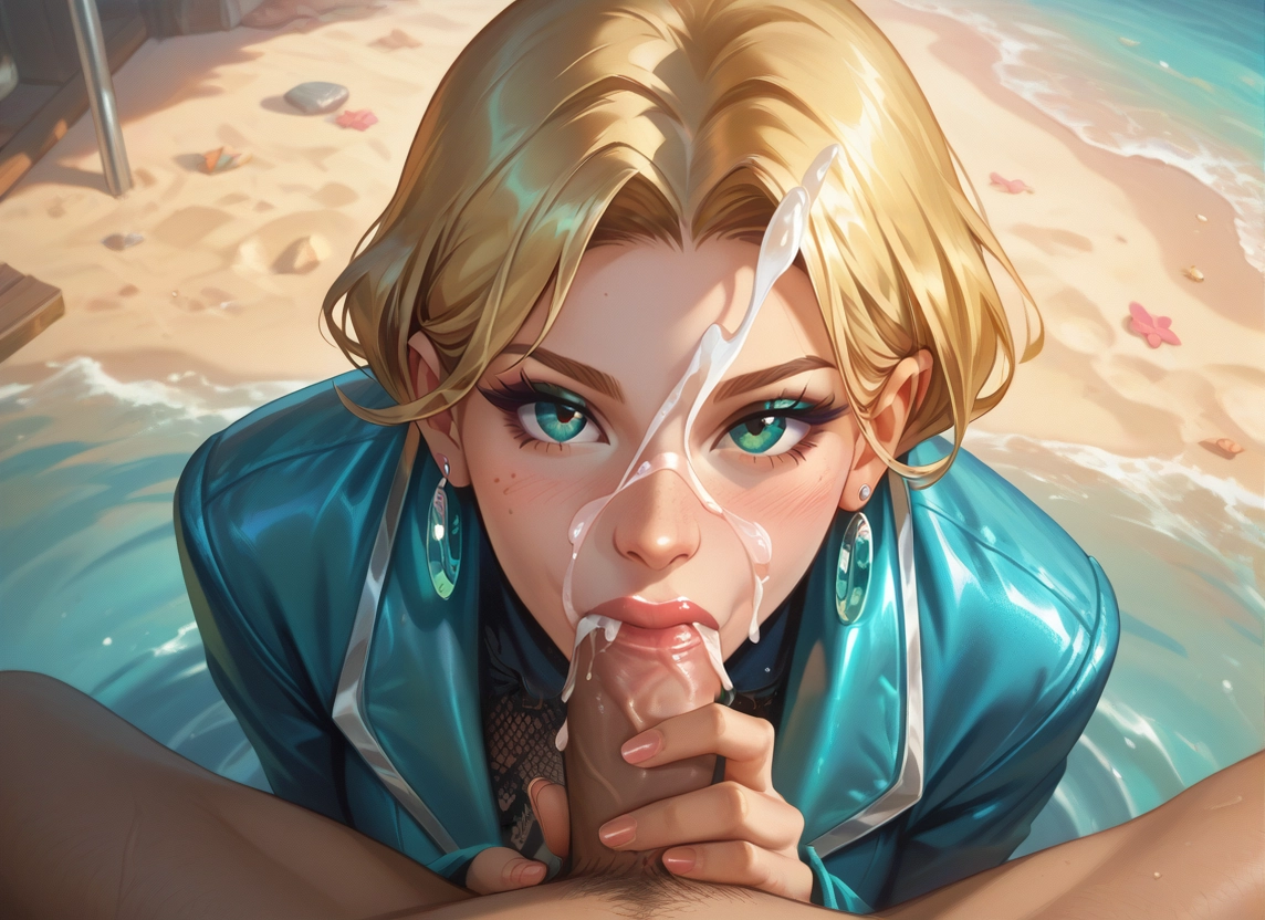 1girl, penis, cum, 1boy, hetero, blonde hair · Yamete.gg