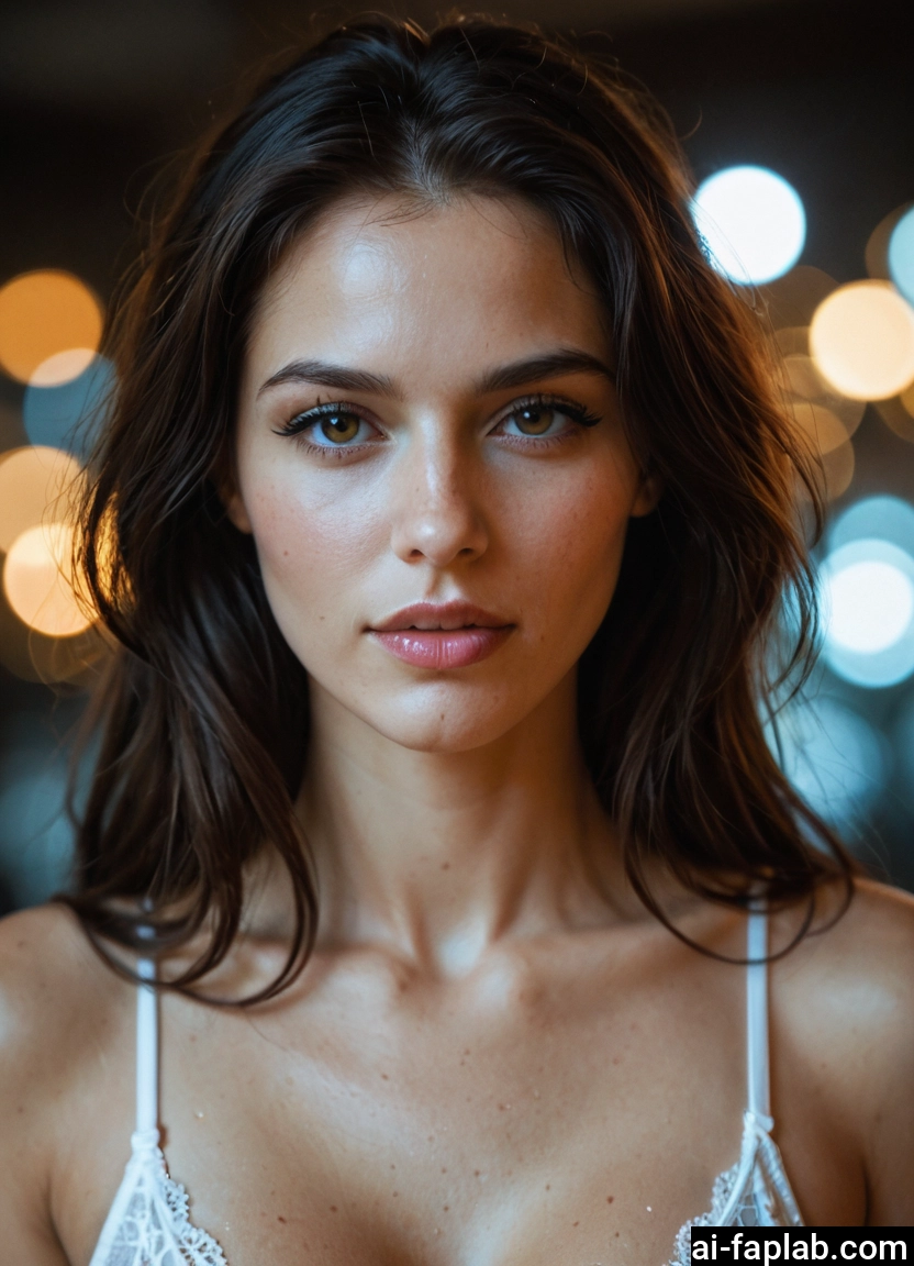 1girl, solo, looking at viewer, brown eyes, underwear, brown hair · Yamete.gg