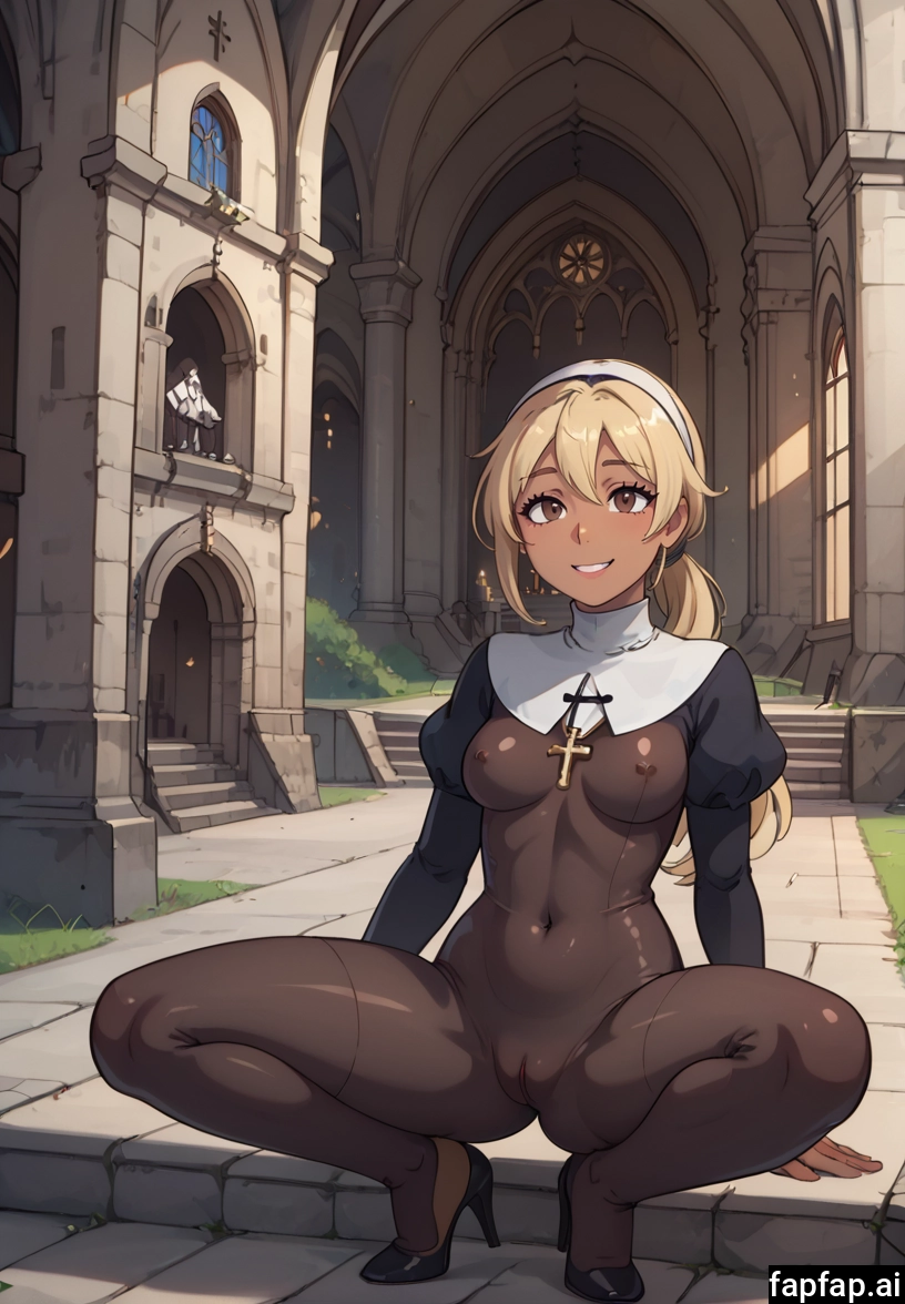 1girl, breasts, high heels, solo, smile, blonde hair · Yamete.gg
