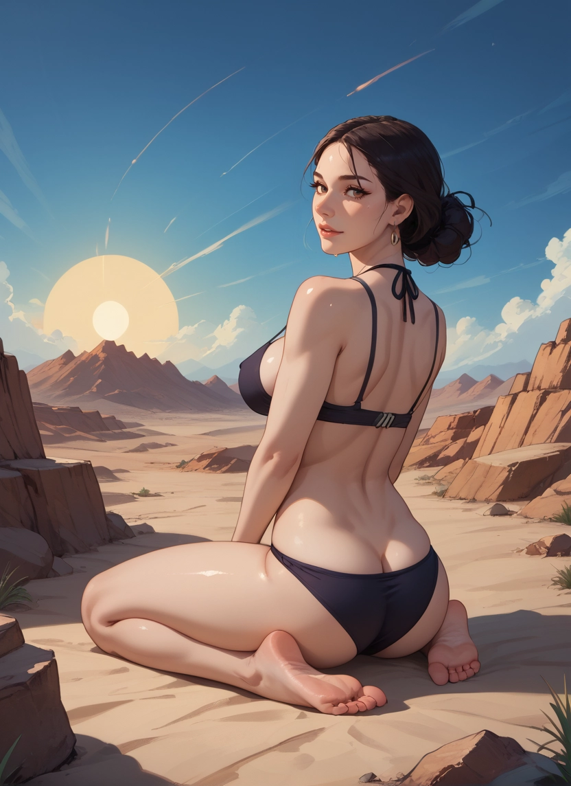 1girl, solo, soles, barefoot, ass, feet · Yamete.gg