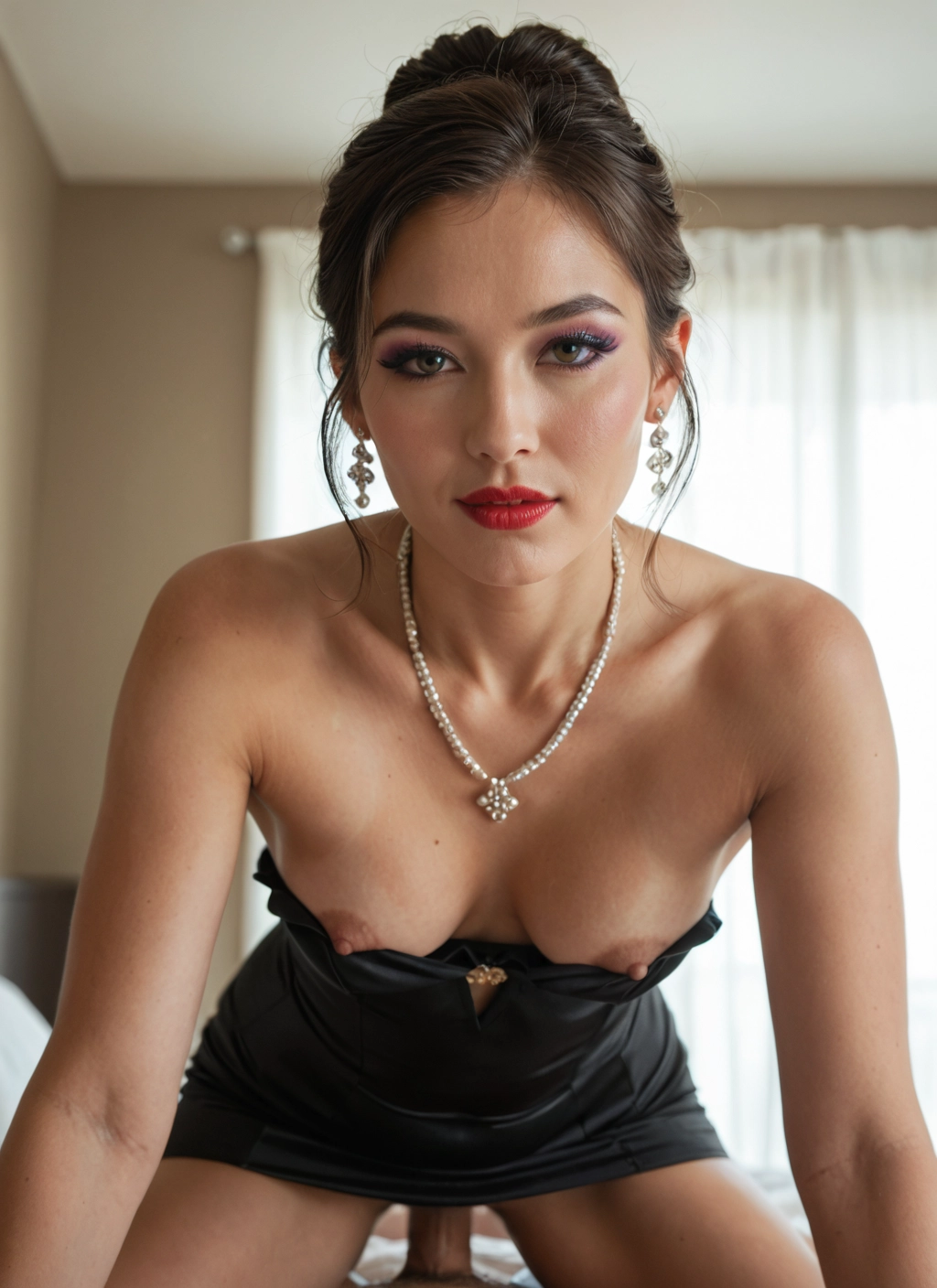 1girl, penis, nipples, jewelry, sex, breasts · Yamete.gg