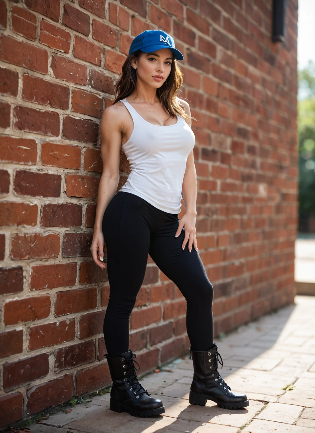 1girl, solo, breasts, hat, boots, pants · Yamete.gg