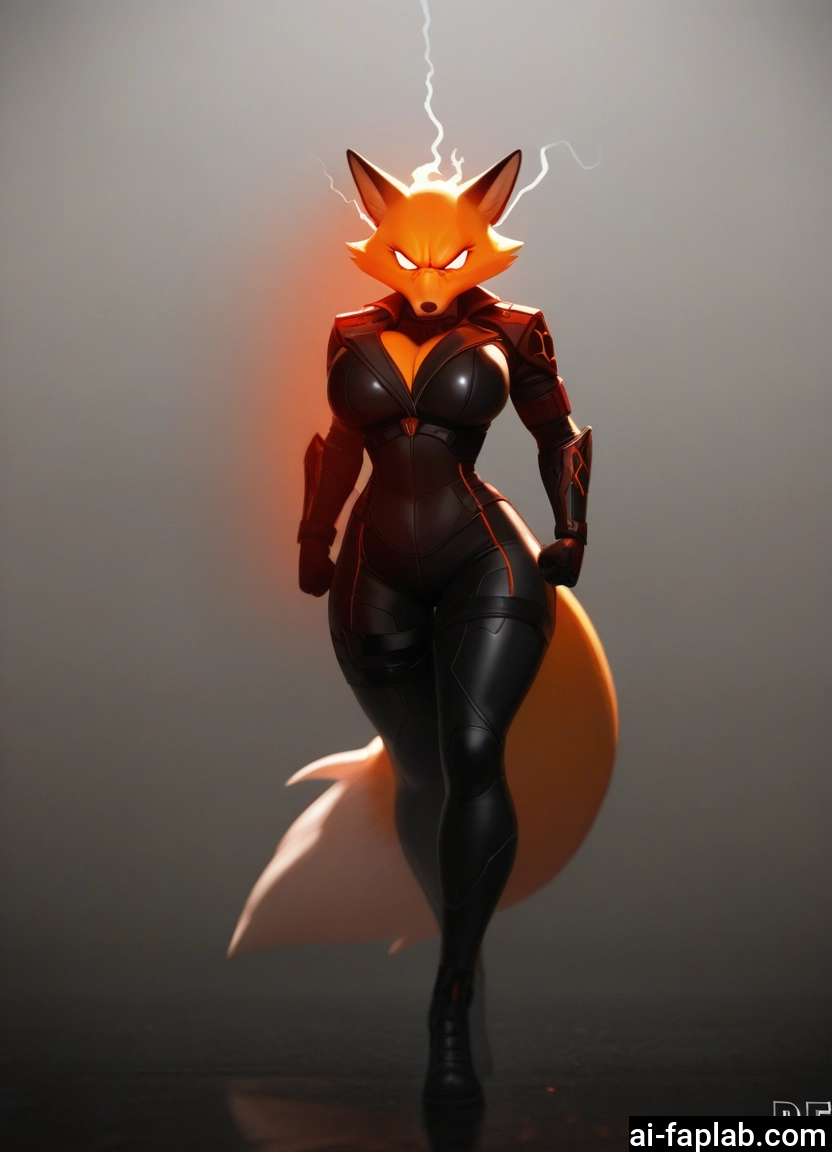 furry, 1girl, breasts, tail, solo, animal ears · Yamete.gg