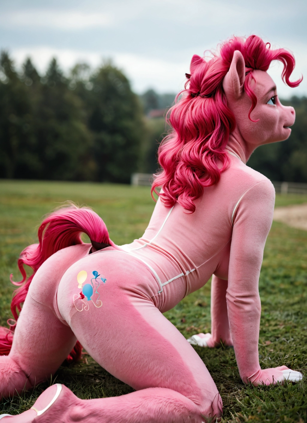 furry, 1girl, tail, all fours, solo, ass · Yamete.gg