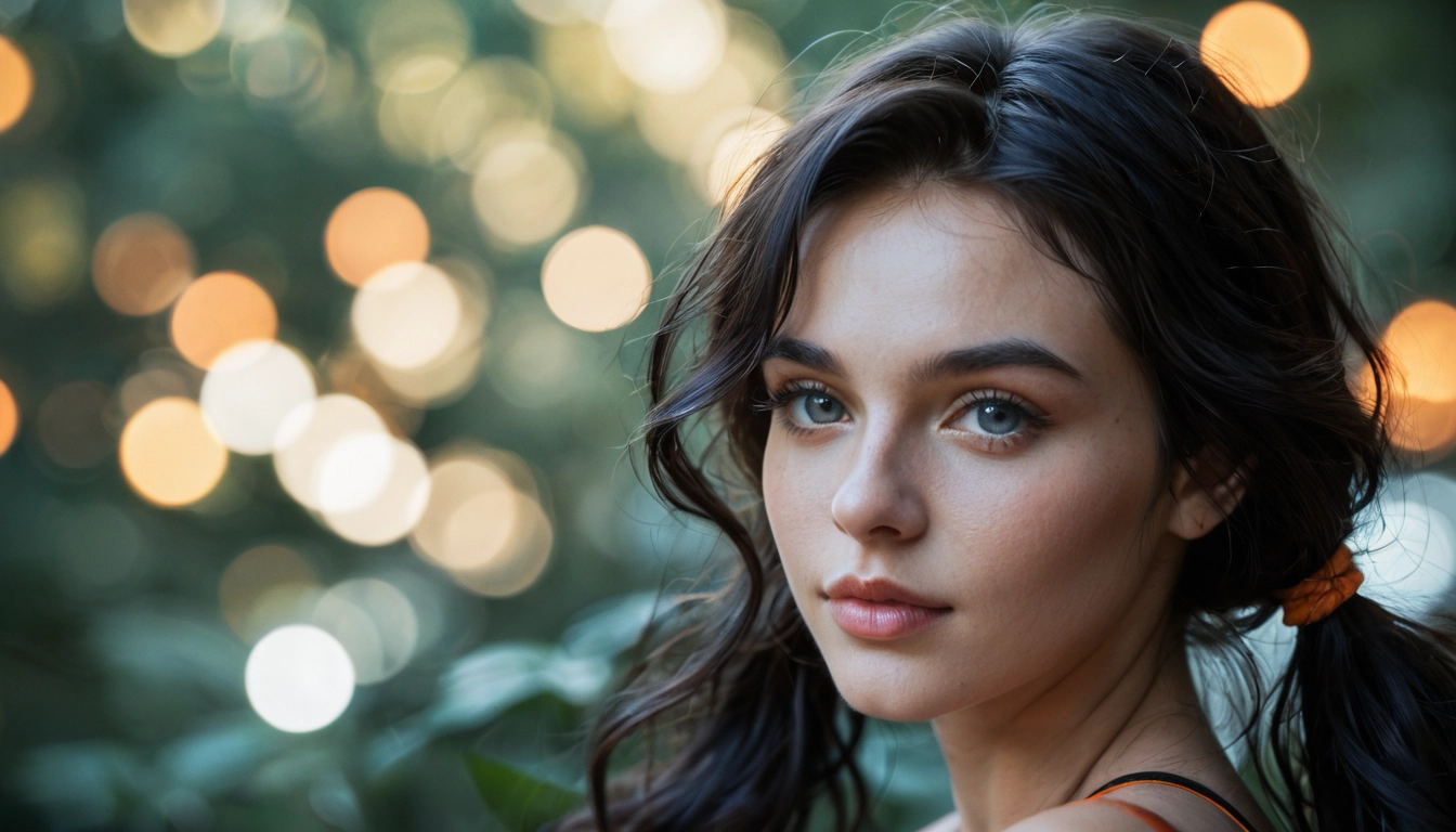 1girl, solo, blurry, freckles, realistic, twintails · Yamete.gg