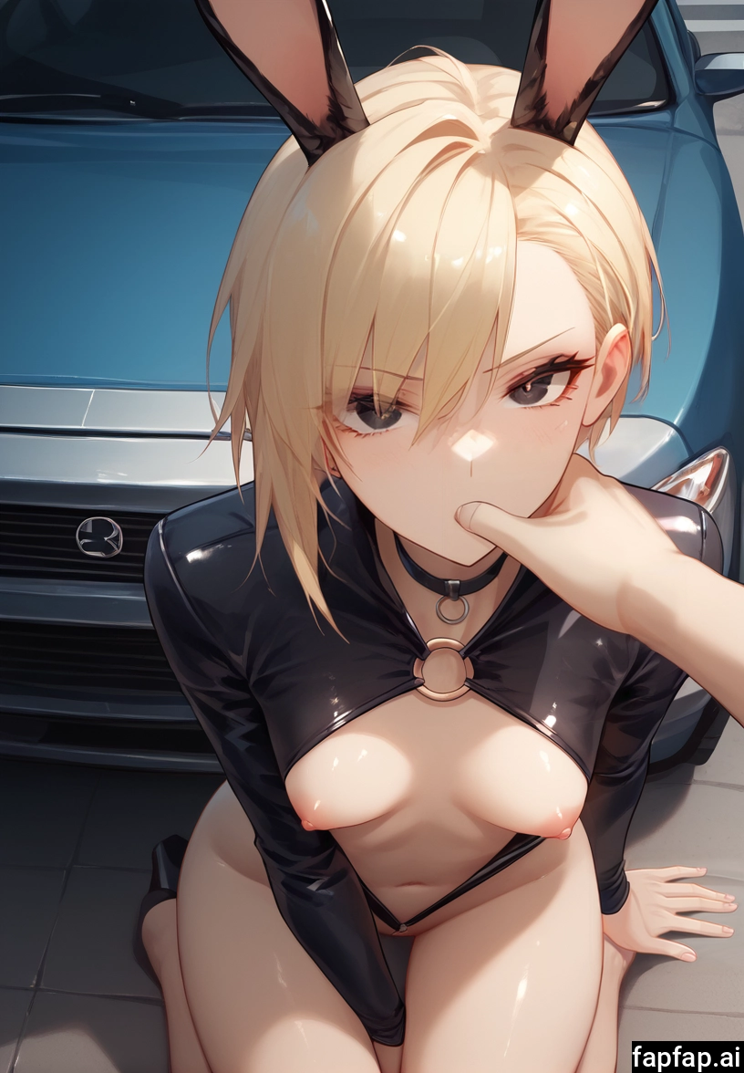 1girl, animal ears, breasts, rabbit ears, blonde hair, nipples · Yamete.gg