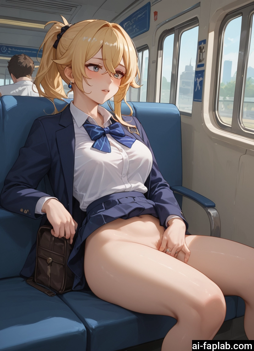 blonde hair, 1girl, skirt, jewelry, blue eyes, pubic hair · Yamete.gg