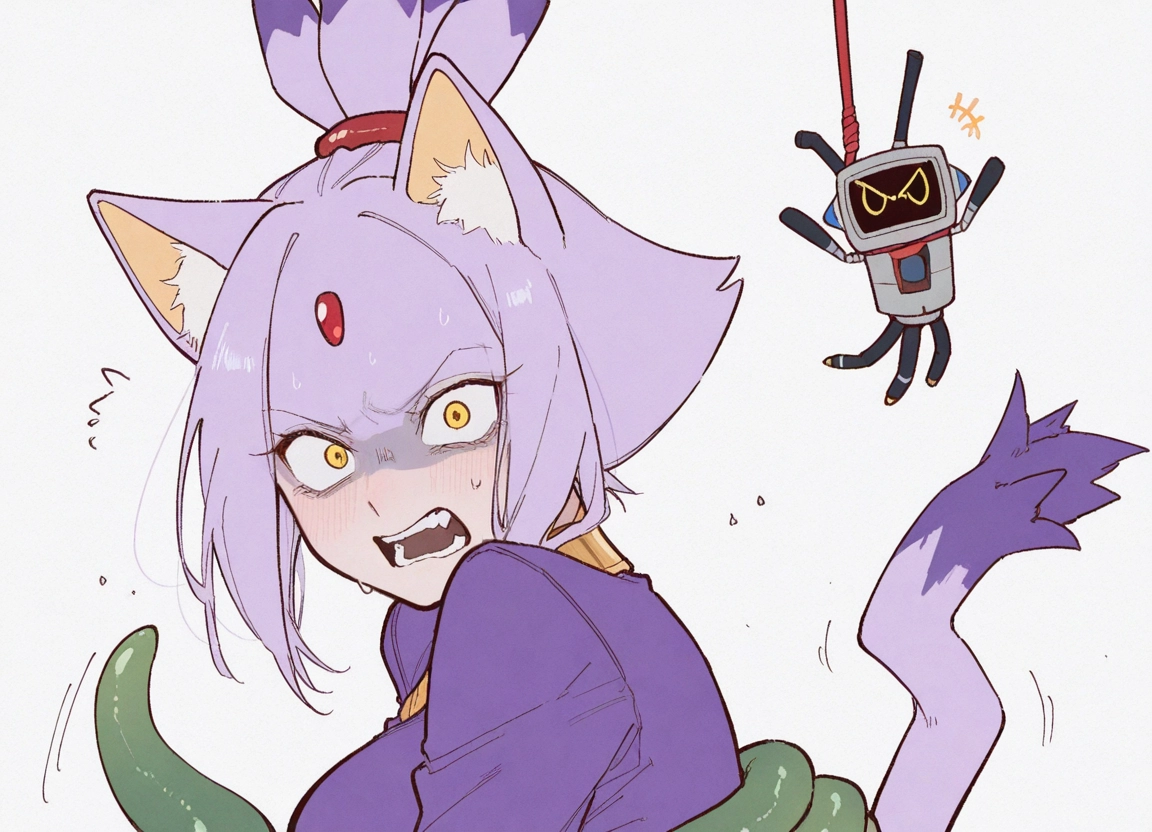 animal ears, 1girl, cat ears, cat girl, tail, cat tail